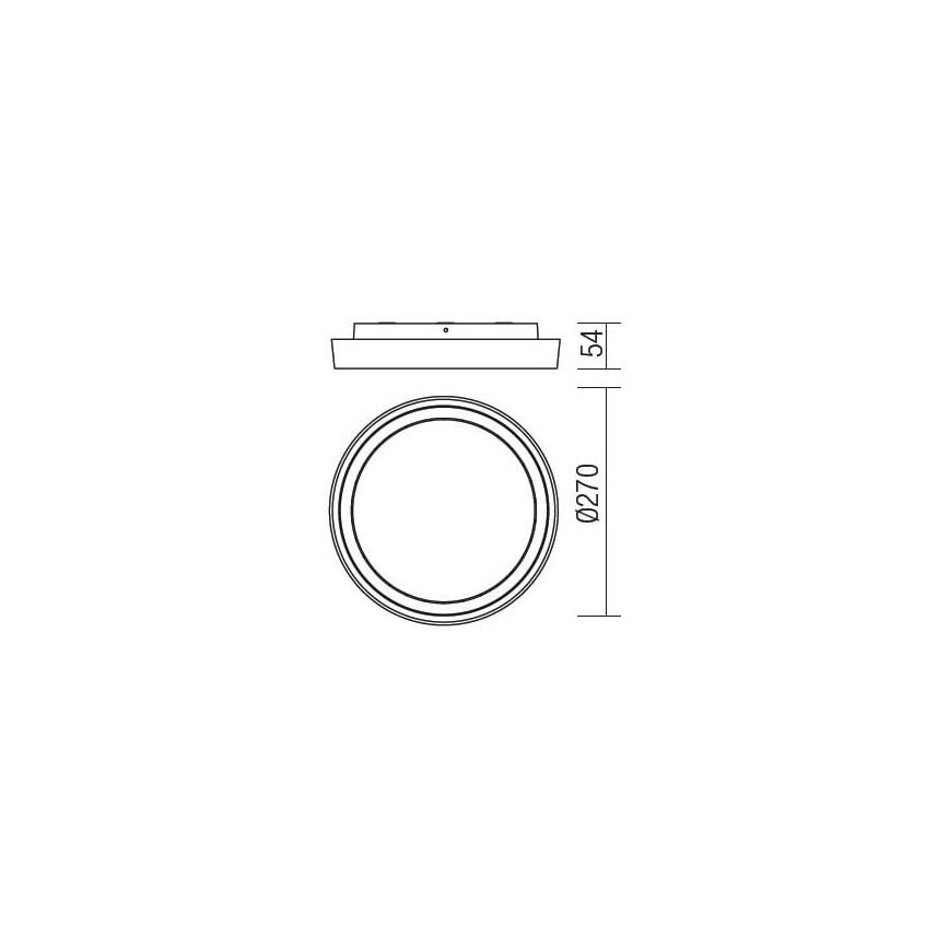 Plafonieră LED de exterior Redo 9180 BEZEL LED/25W/230V IP54 alb