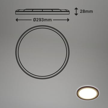 Plafonieră LED DECO LED/18W/230V Briloner 7454-417