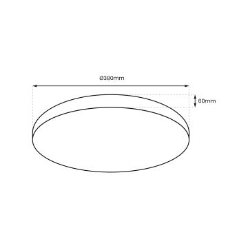 Plafonieră LED dimabilă ALLISTER LED/36W/230V 3000-6000K + telecomandă