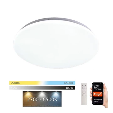 Plafonieră LED dimabilă ANCORA LED/24W/230V 2700-6500K Wi-Fi Tuya Immax NEO 07156-38 + telecomandă