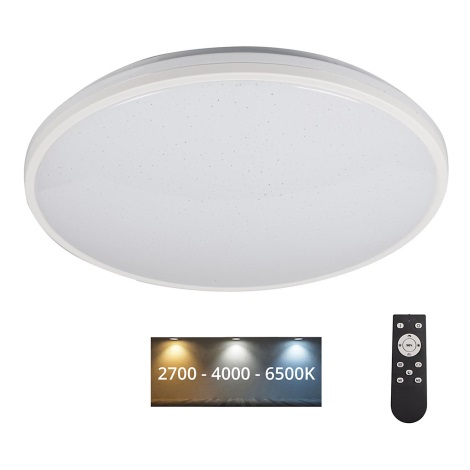 Plafonieră LED dimabilă ARVOS LED/37W/230V alb + telecomandă