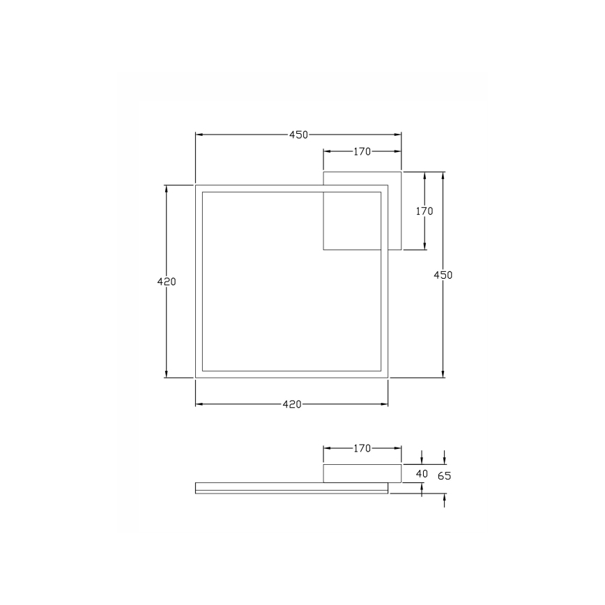 Plafonieră LED dimabilă BARD LED/39W/230V 4000K alb Fabas Luce 3394-62-102