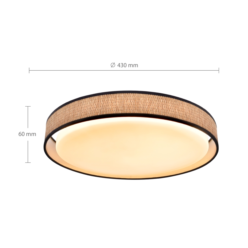 Plafonieră LED dimabilă Brilagi PILAR LED/48W/230V 3000-6500K d. 43 cm + telecomandă