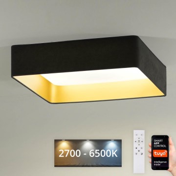 Plafonieră LED dimabilă Brilagi VELVET SQUARE SMART LED/36W/230V 2700-6500K Wi-Fi Tuya gri + telecomandă