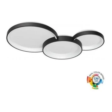 Plafonieră LED dimabilă COMBI LED/72W/230V 3000/4000/6000K CRI98 negru Redo 01-3375