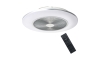 Plafonieră LED dimabilă cu ventilator Brilagi AURA LED/38W/230V 3000-6000K argintiu + telecomandă