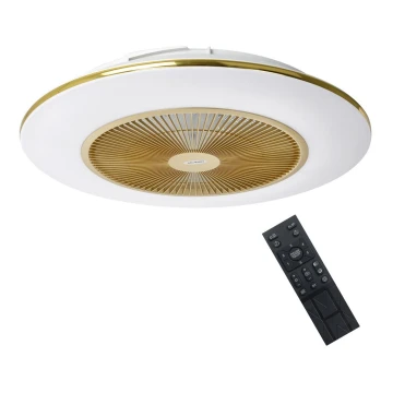 Plafonieră LED dimabilă cu ventilator Brilagi AURA LED/38W/230V 3000-6000K auriu + telecomandă