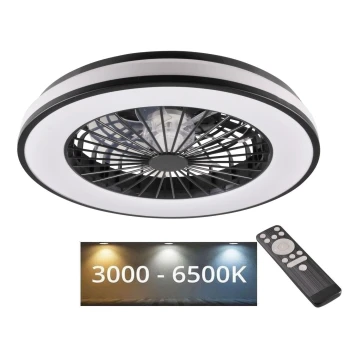 Plafonieră LED dimabilă cu ventilator LED/48W/230V 3000-6500K + telecomandă