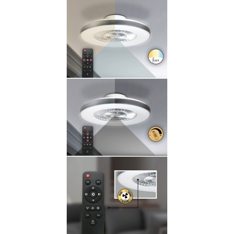 Plafonieră LED dimabilă cu ventilator Rabalux LED/40W/230V 3000-6500K + telecomandă