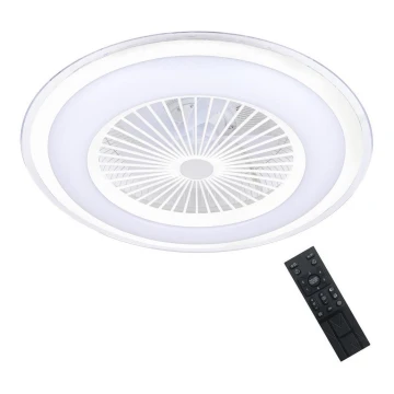 Plafonieră LED dimabilă cu ventilator ZONDA LED/48W/230V 3000-6000K alb + telecomandă