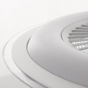 Plafonieră LED dimabilă cu ventilator ZONDA LED/48W/230V 3000-6000K argintiu + telecomandă