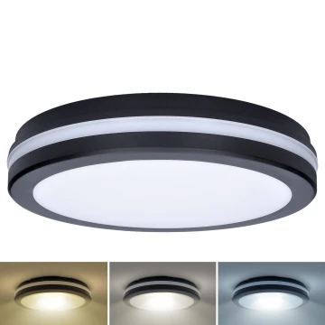 Plafonieră LED dimabilă de exterior LED/18W/22W/26W/230V 3000/4000/6500K IP65 negru