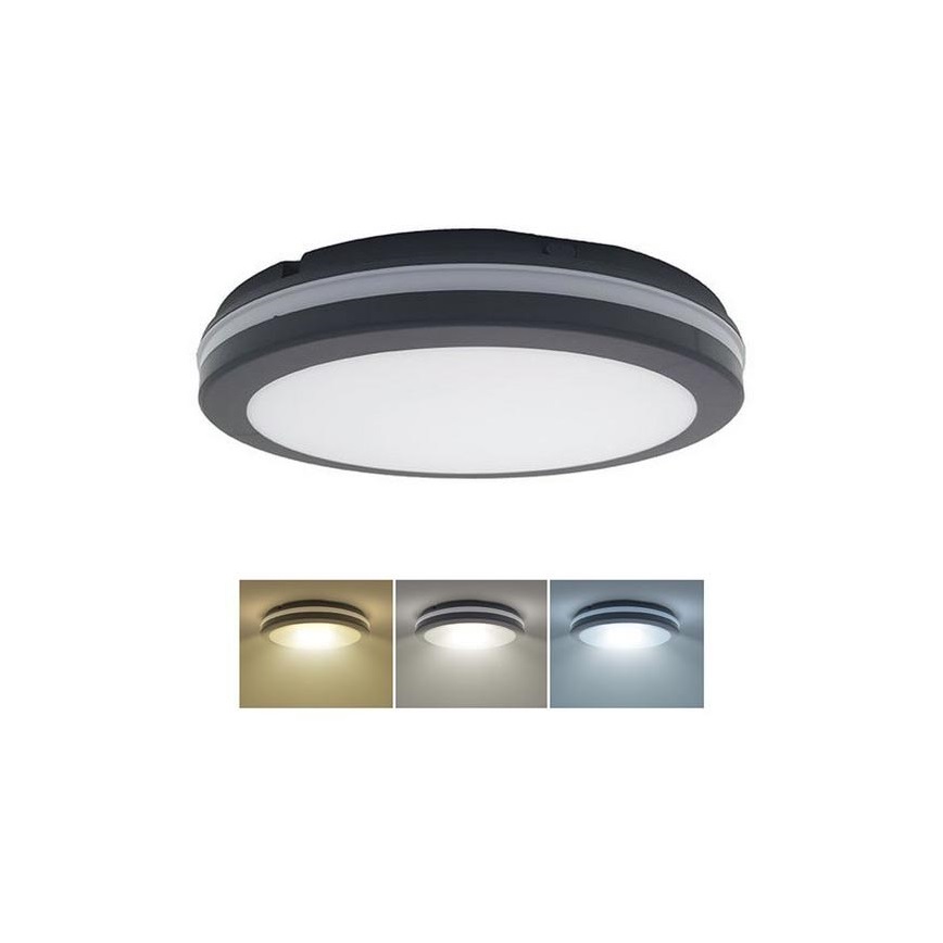 Plafonieră LED dimabilă de exterior LED/36W/40W/44W/230V 3000/4000/6500K IP65 negru