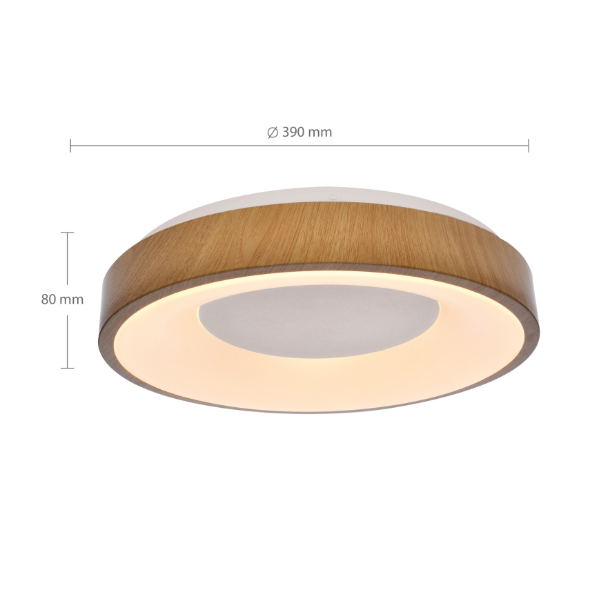 Plafonieră LED dimabilă DORIA LED/48W/230V 3000-6500K d. 39 cm + telecomandă