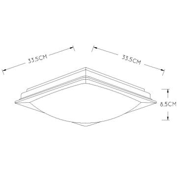 Plafonieră LED dimabilă GENTLY LED/12W/230V IP21 Lucide 79172/13/12