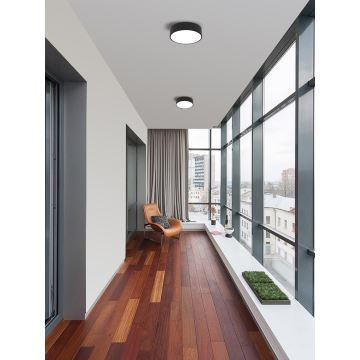 Plafonieră LED dimabilă Immax NEO 07200L RONDATE LED/18W/230V 3000-6000K d. 25 cm negru Tuya + telecomandă