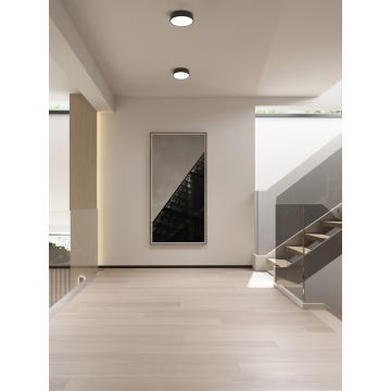 Plafonieră LED dimabilă Immax NEO 07200L RONDATE LED/18W/230V 3000-6000K d. 25 cm negru Tuya + telecomandă