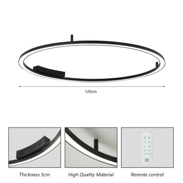 Plafonieră LED dimabilă Immax NEO 07246-120 FINO LED/72W/230V 120cm Tuya + telecomandă