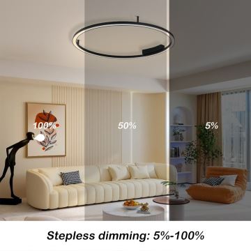 Plafonieră LED dimabilă Immax NEO 07246-80 FINO LED/55W/230V 80cm Tuya + telecomandă