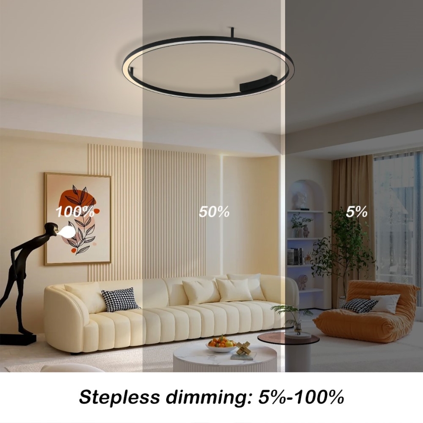 Plafonieră LED dimabilă Immax NEO 07246-80 FINO LED/55W/230V 80cm Tuya + telecomandă