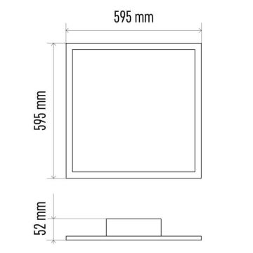 Plafonieră LED dimabilă LED/40W/230V 2700K-6500K pătrată + telecomandă