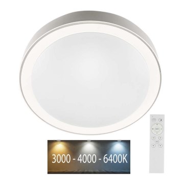 Plafonieră LED dimabilă LED/40W/230V 3000K/4000K/6500K + telecomandă