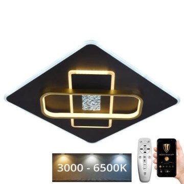 Plafonieră LED dimabilă LED/90W/230V 3000-6500K negru + telecomandă