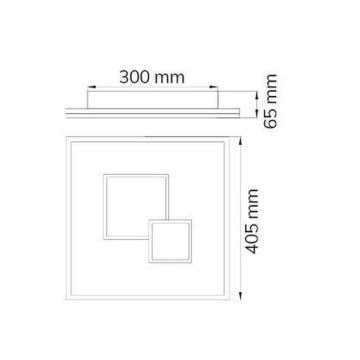 Plafonieră LED dimabilă NADRA LED/27W/230V Wofi 11247