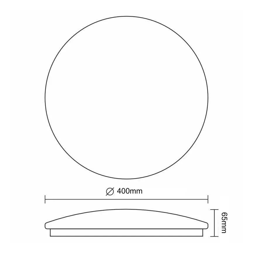 Plafonieră LED dimabilă OPAL LED/36W/230V 3000-6500K + telecomandă