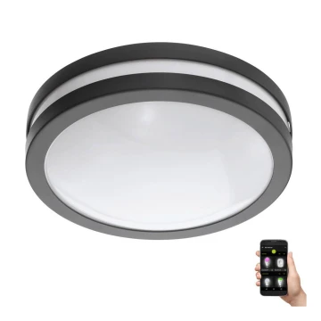 Plafonieră LED dimabilă pentru baie LOCANA-C LED/14W/230V IP44 negru Eglo 33571