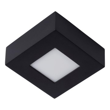 Plafonieră LED dimabilă pentru baie Lucide 28117/11/30 BRICE LED/8W/230V 10,8x10,8 cm IP44 negru