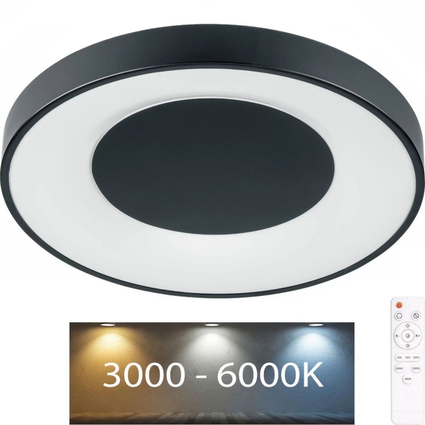 Plafonieră LED dimabilă pentru baie WITOLD LED/48W/230V 3000-6000K IP44 + telecomandă