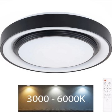 Plafonieră LED dimabilă pentru baie ZYGMUNT LED/72W/230V 3000-6000K IP44 + telecomandă