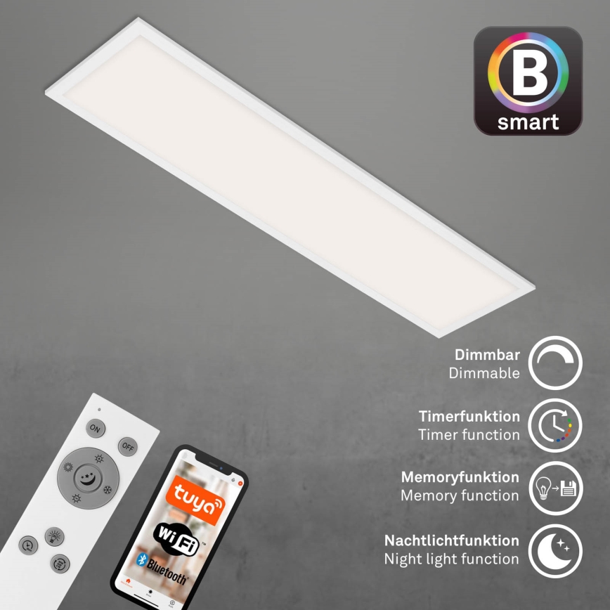 Plafonieră LED dimabilă PIATTO LED/28W/230V 3000-6500K Wi-Fi Tuya Brilo + telecomandă