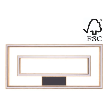 Plafonieră LED dimabilă RAMME 2xLED/28,5W/230V stejar – certificat FSC