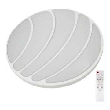 Plafonieră LED dimabilă SHELL WHITE LED/40W/230V + telecomandă