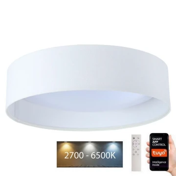 Plafonieră LED dimabilă SMART GALAXY LED/36W/230V d. 55 cm 2700-6500K Wi-Fi Tuya alb + telecomandă