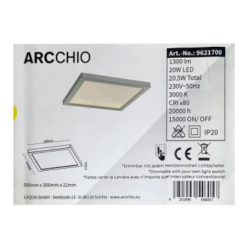 Plafonieră LED dimabilă SOLVIE LED/20W/230V Arcchio