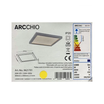 Plafonieră LED dimabilă SOLVIE LED/20W/230V Arcchio