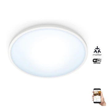 Plafonieră LED dimabilă SUPERSLIM LED/16W/230V 2700-6500K Wi-Fi albă WiZ