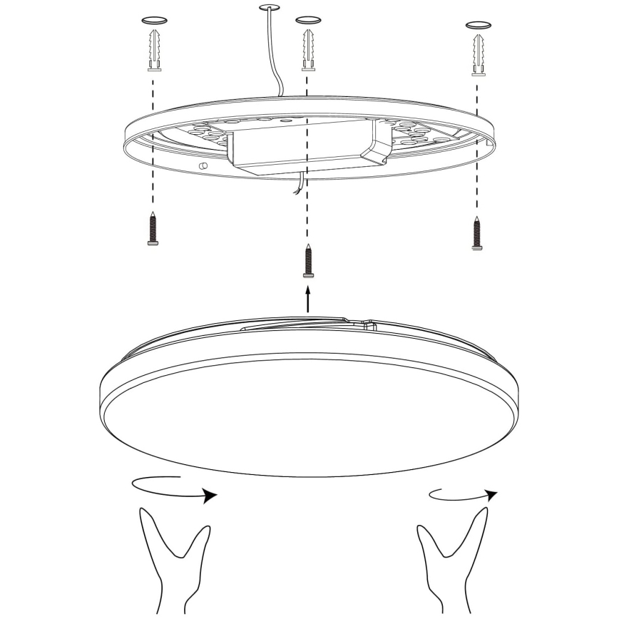 Plafonieră LED dimabilă LED/19,2W/230V 2700-6500K ZigBee Eglo