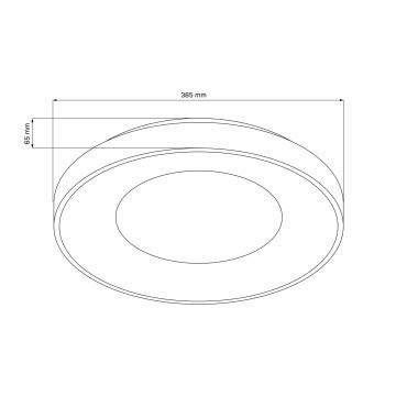 Plafonieră LED dimabilă pentru baie WITOLD LED/48W/230V 3000-6000K IP44 + telecomandă