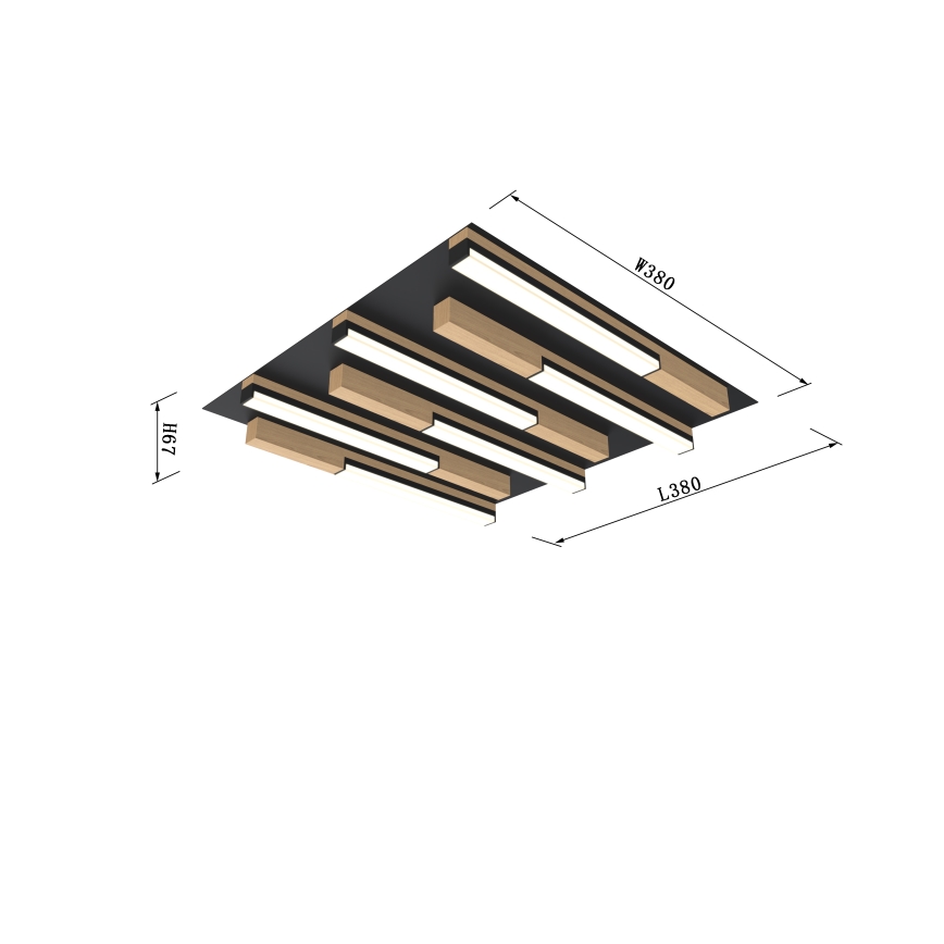 Plafonieră LED dimabilă Wofi 9031-606 PALERMO LED/26W/230V