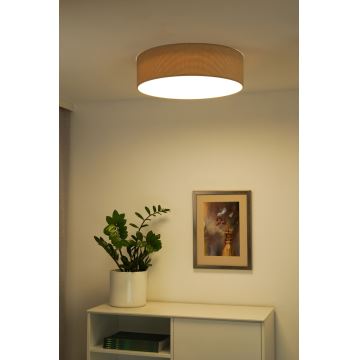 Plafonieră LED Duolla CORTINA LED/26W/230V d. 30 cm bej