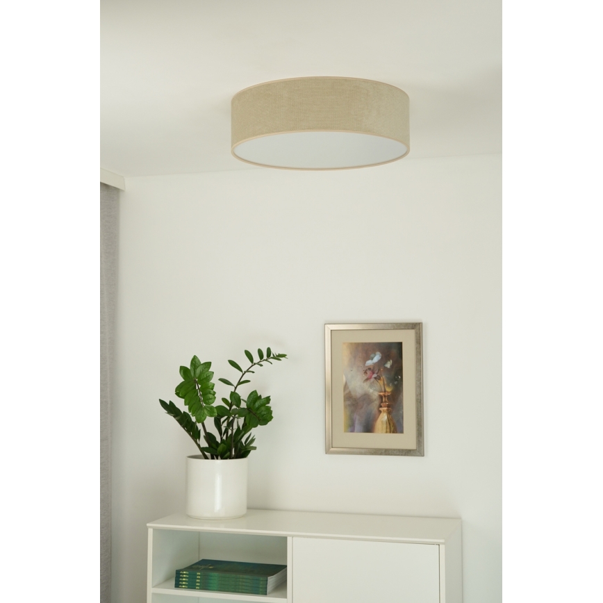 Plafonieră LED Duolla CORTINA LED/26W/230V d. 30 cm bej