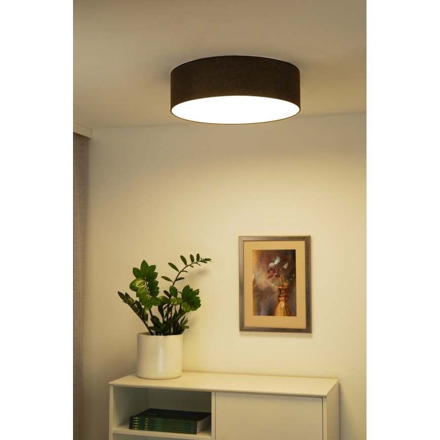 Plafonieră LED Duolla CORTINA LED/26W/230V d. 30 cm maro