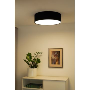 Plafonieră LED Duolla CORTINA LED/26W/230V d. 30 cm negru