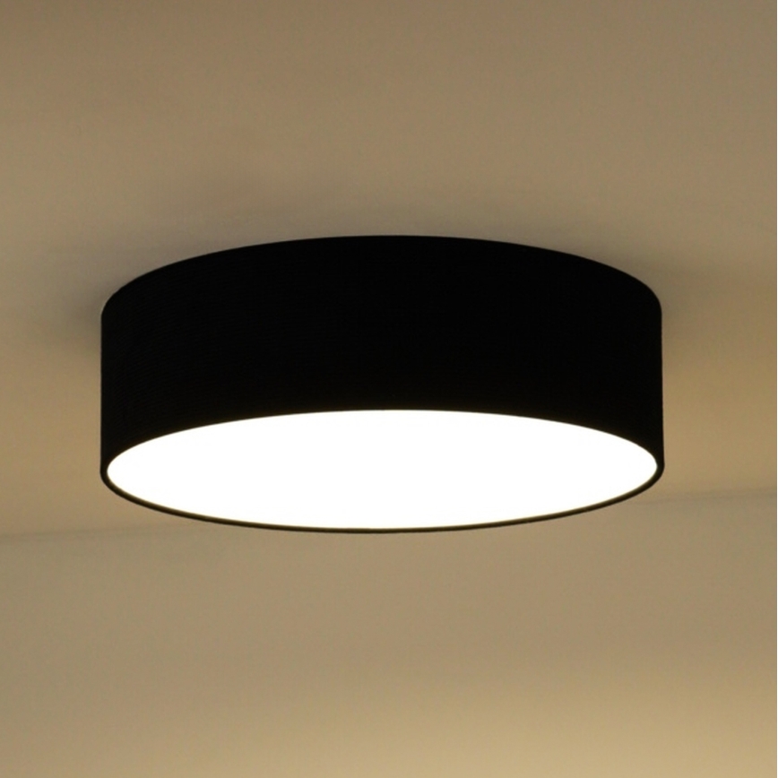 Plafonieră LED Duolla CORTINA LED/26W/230V d. 30 cm negru