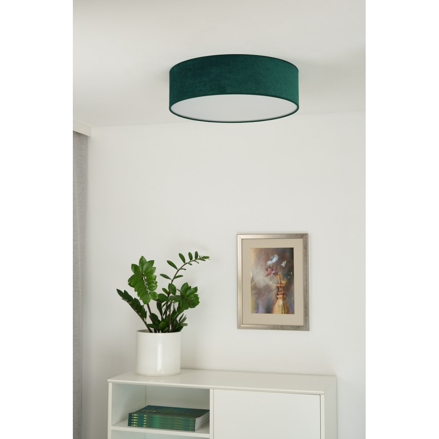 Plafonieră LED Duolla CORTINA LED/26W/230V d. 30 cm verde