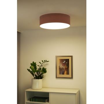 Plafonieră LED Duolla CORTINA LED/26W/230V d. 45 cm roz